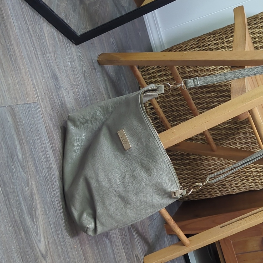 BCBG Crossbody Gray Purse Bag - Picture 6 of 7